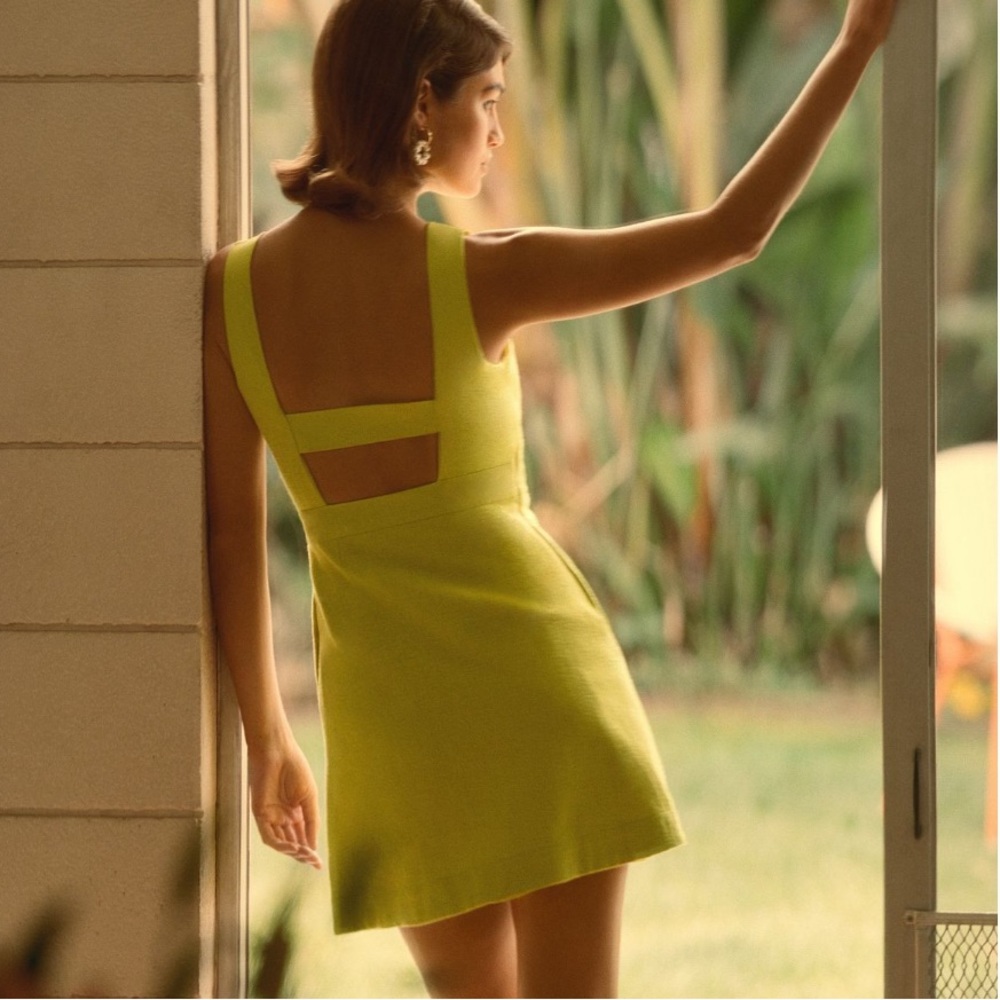 NWT Anthropologie Maeve Sleeveless Scoop Neck Back Cutout Mini Dress